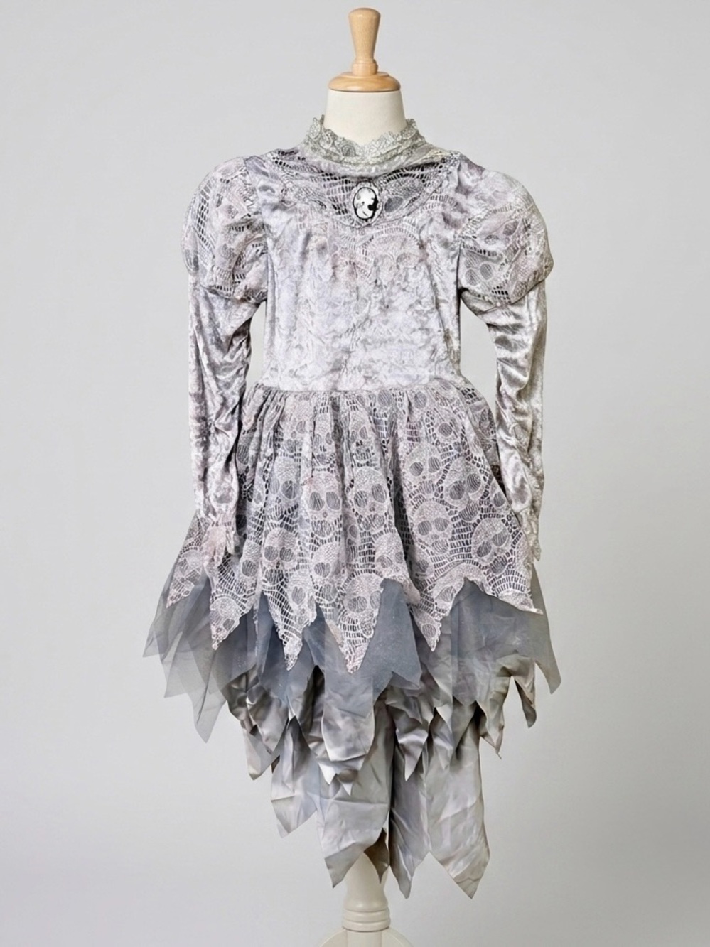 Hallow's Eve Girls Lace Ghost Bride Costume Dress Size M (7/8)